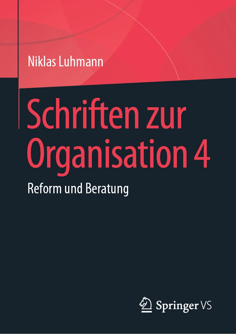 Cover: Schriften zur Organisation 4